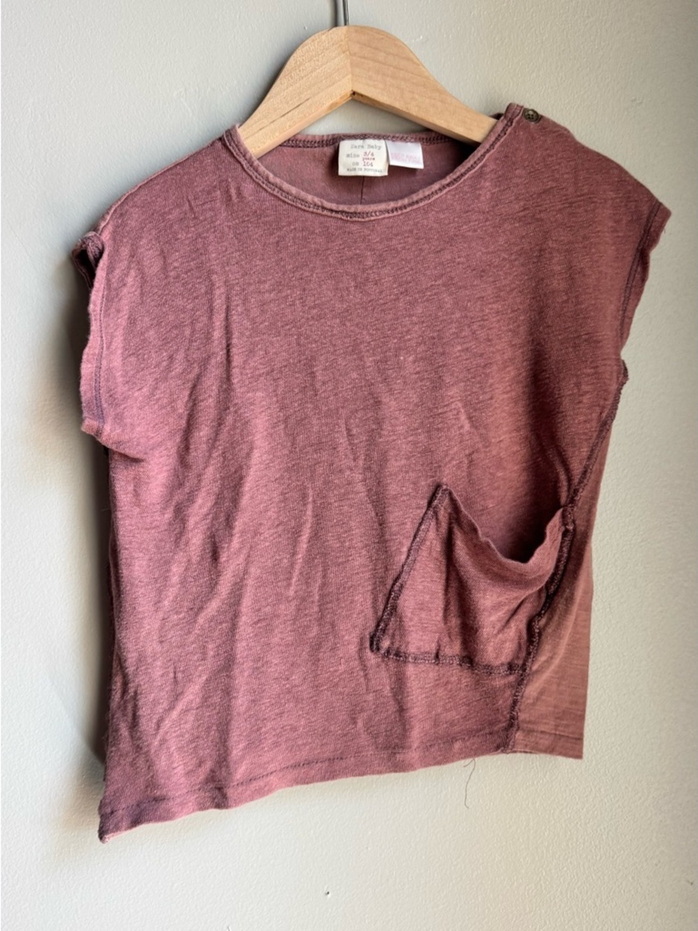 Zara Baby Neutral Tee 3T Scandi Minimalist Basic Capsule Kids y2k Streetwear
